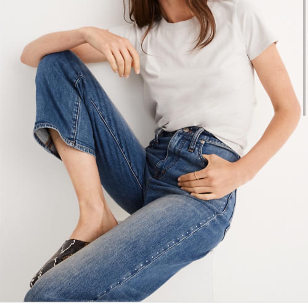 Madewell slim wide leg crop